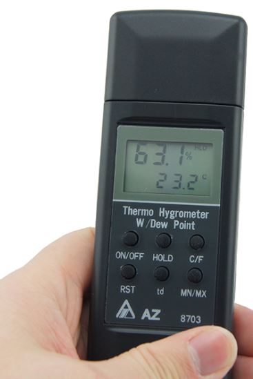 Digital Hygrometer AZ 8703 | Wetec Private Limited